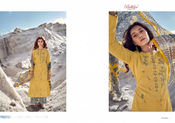 Belliza Nazar E Patiyala 8 Latest Fancy Casual Wear Pure Heavy Jam Cotton With Heavy Kashmiri Embroidery Work  Dress Material Collection